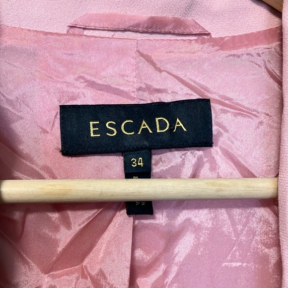 Escada Pink Blazer Lightweight Suit Jacket - Picture 2 of 6